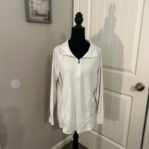 Indigo White Quarter-Zip Sweatshirt